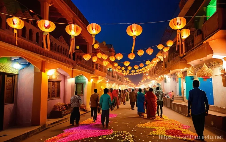 전세계 문화 비교 - **Late Night Tapas in Seville:** A lively and vibrant outdoor scene in a bustling plaza in Seville, ...