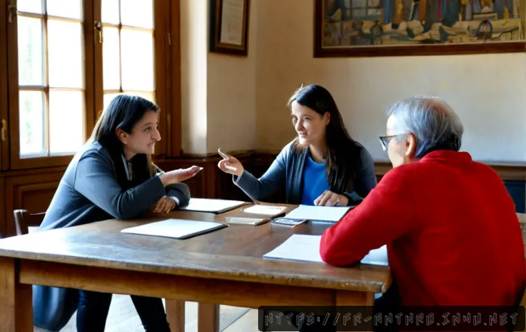 문화인류학 주요 개념 - Photorealistic university anthropology seminar in Paris, diverse adult students seated around a wood...